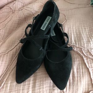 Black Pointed Toe Steve Madden Flat